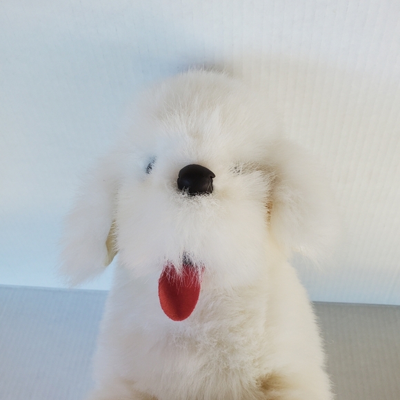 Vintage 80s Applause Plush White Dog Pup Brewster 13778 Bichon Frise Samoyed 14" - Picture 1 of 11